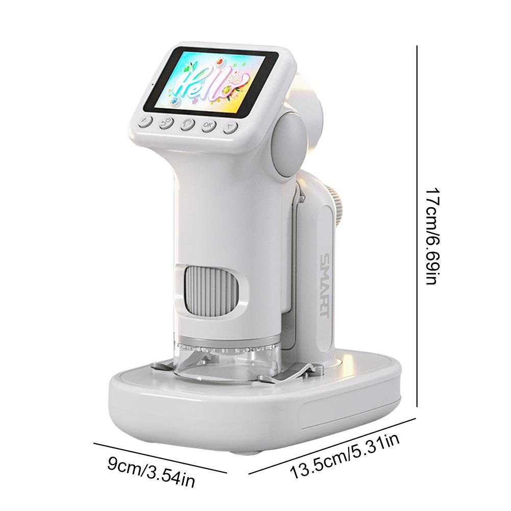 Microscope for Kids with 2 Inch Screen Portable Microscope Kids Microscope Educational Science Birthday Gifts for Girls Boys