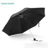 Paradise Oversized 3-Fold Black UV Sun & Rain Umbrella