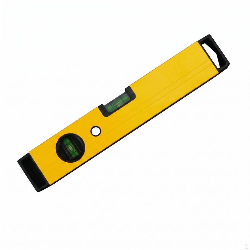 Aluminum Spirit Level Vial Viewing Ports Bubble Painted Finish Hand Tool 250MM Solid