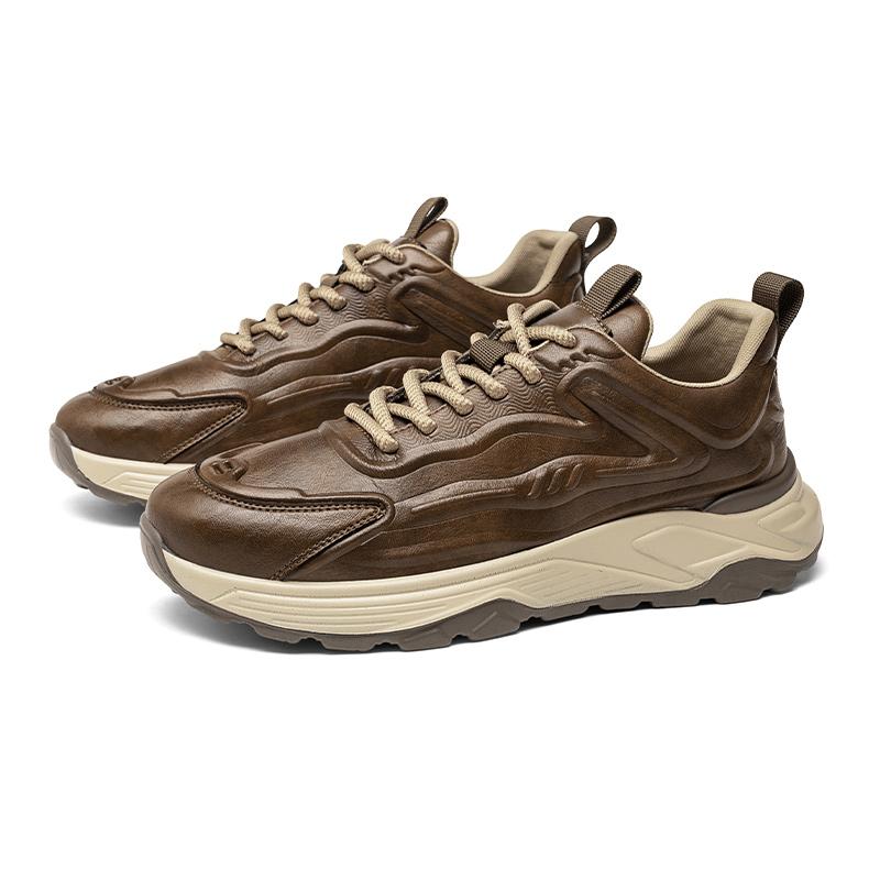

Fashion Hot selling New Trendy men s sports board shoes Vintage and versatile styles High quality youth thick soled shoes Brown 44 коричневый