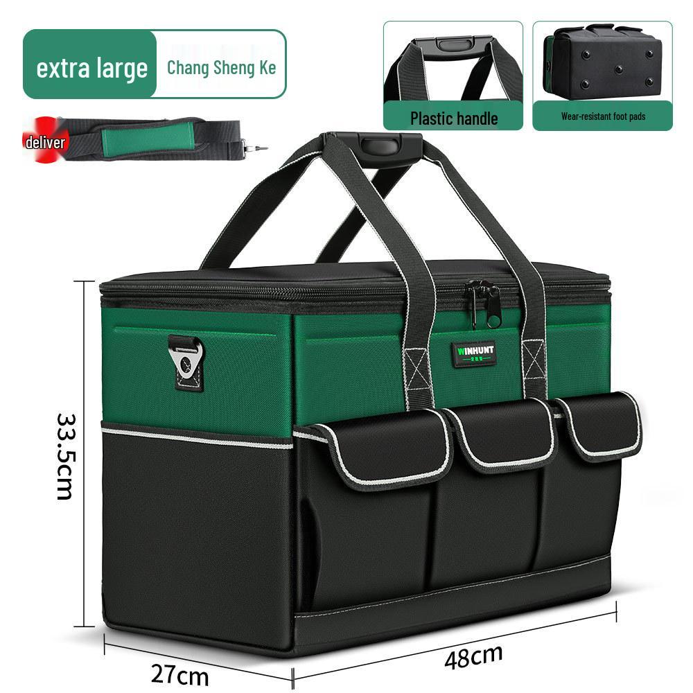 Sturdy Multifunctional Electrician Tool Bag – Durable Canvas Handheld Pouch