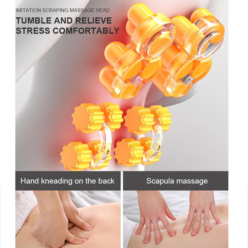 Upgrade Back Massager Shiatsu Neck Massage Pillow Electric Cushion Deep with Heat Tissue Kneading for Shoulder Pain Relief