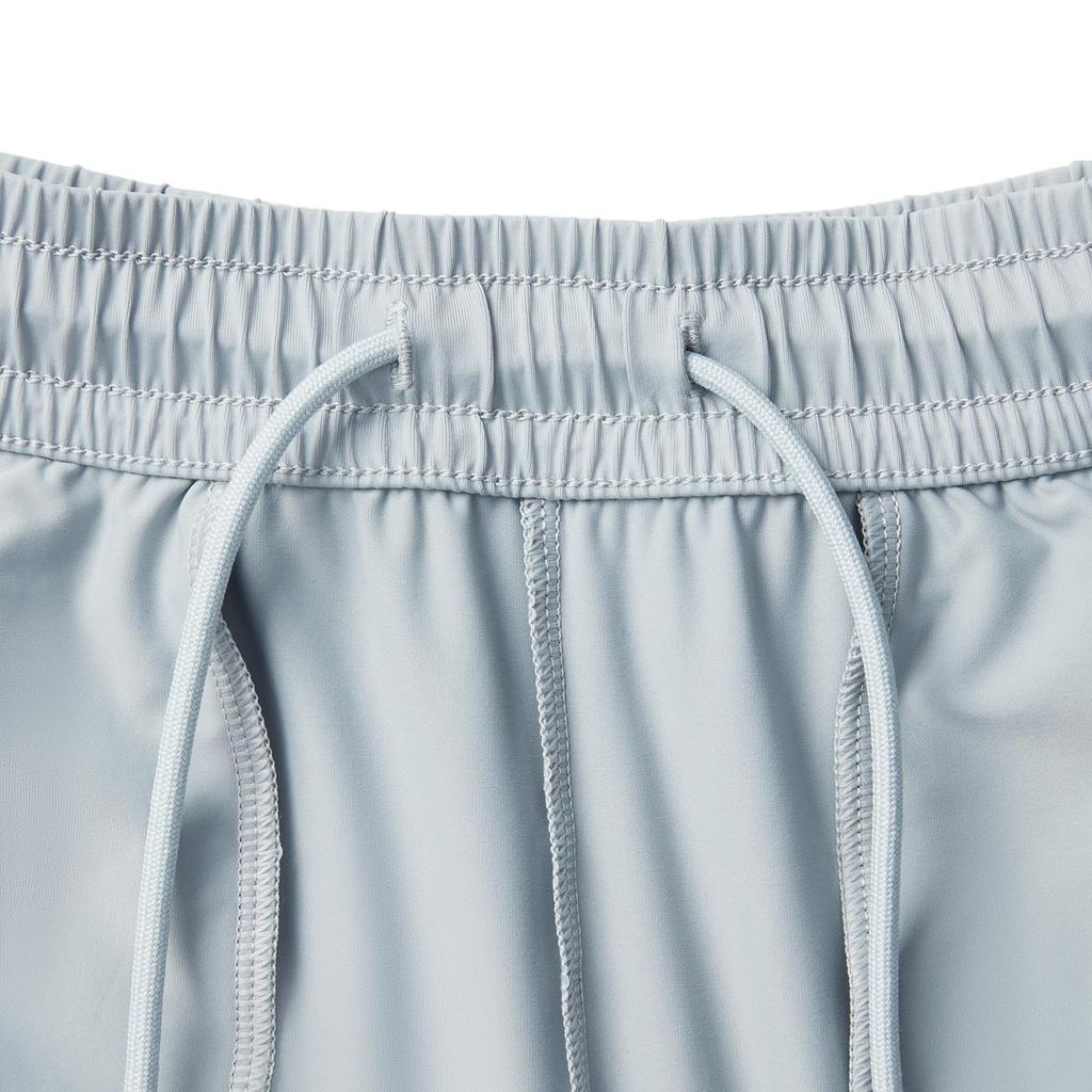 Li Ning Fitness Series Solid Color Mid Waist Ice Silk Quick Dry Cool Comfortable Breathable Versatile Tapered Knit Sports Pants Women pants AKYV184-2