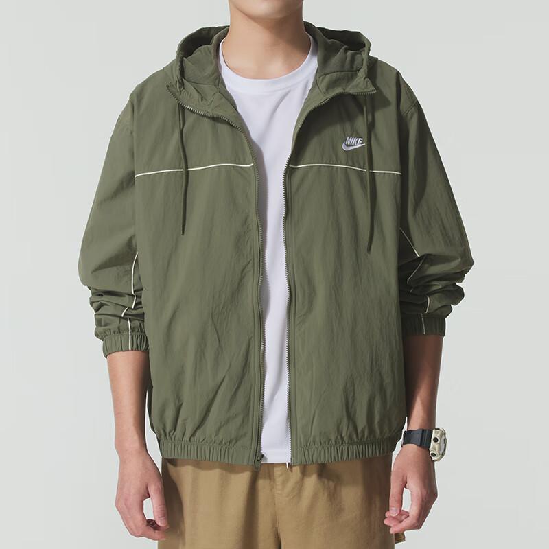 Nike Logo Windbreaker Hooded Woven Long Sleeve Jacket Men Jackets HJ2013-222