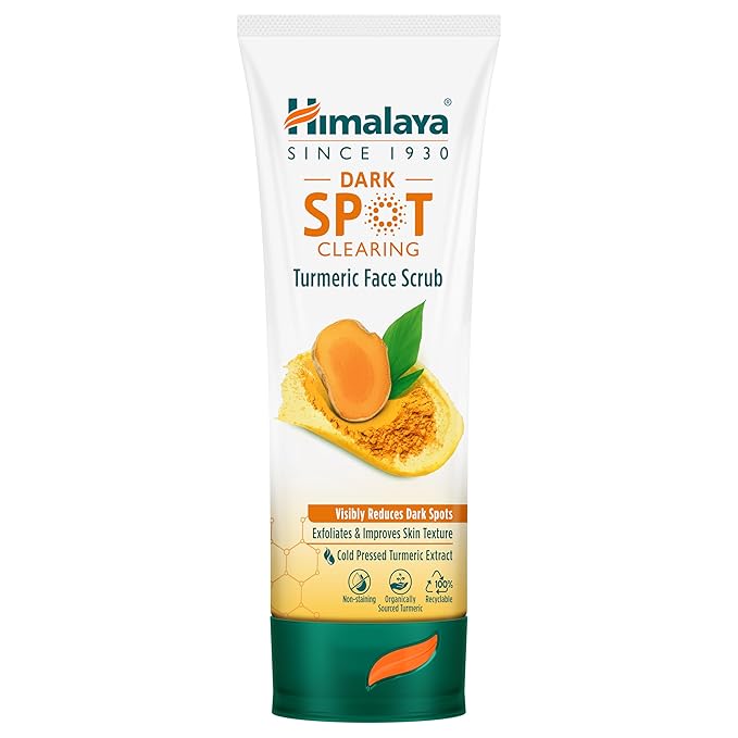 Himalaya Dark Spot Clearing Turmeric Face Scrub | Organically sourced Turmeric | Reduce dark spots in 7 days | Gives Radiant Skin | 100g 100 GM
