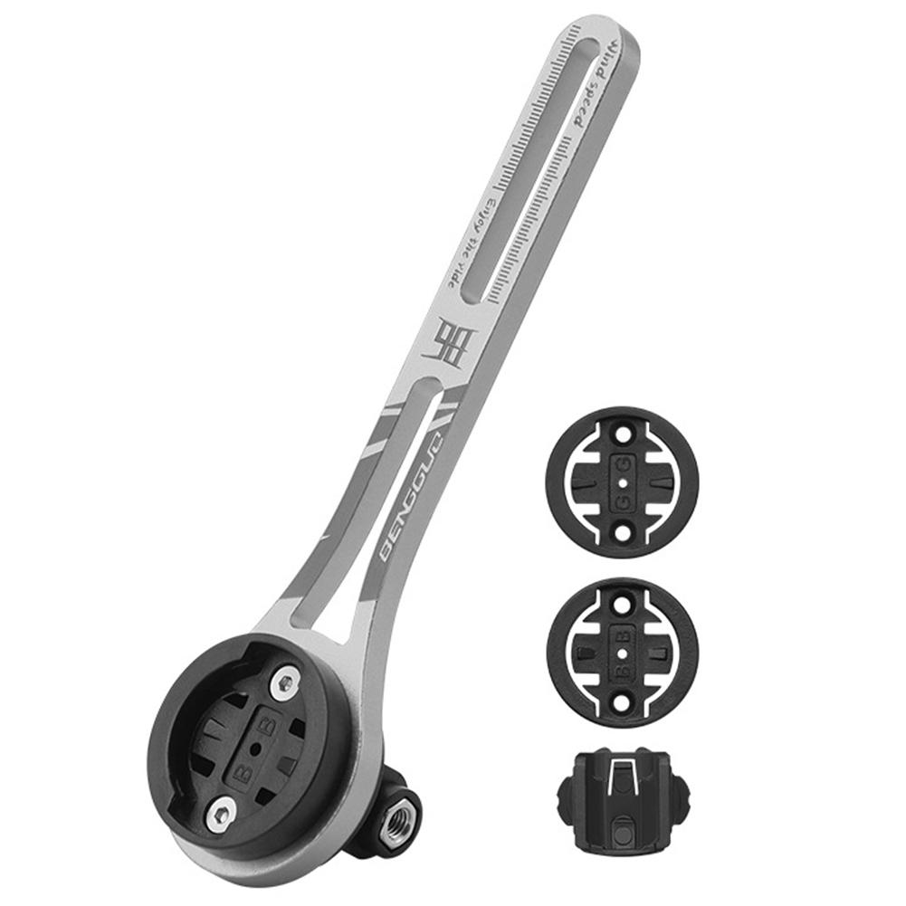 Bicycle Computer Holder Aluminum Alloy Road Bike Speedometer Mount Holder Bicycle Handlebar Computer Holder for Action Camera серебряный