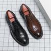 Brown Handmade Leather Men Oxford Shoes Black Leather Man Formal Classic Brogue Business Shoes Free Shipping Chaussure Homme