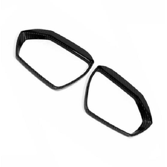 Carbon Fiber 2X Rearview Mirror Rian Eyebrow Cover Trim For Hyundai Tucson 2021+