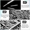 100Pcs with Sleeve Tools Seamless Nails Zinc Plated Corrosion Resistant Skirting Nails Double Head Thread Nails Woodworking