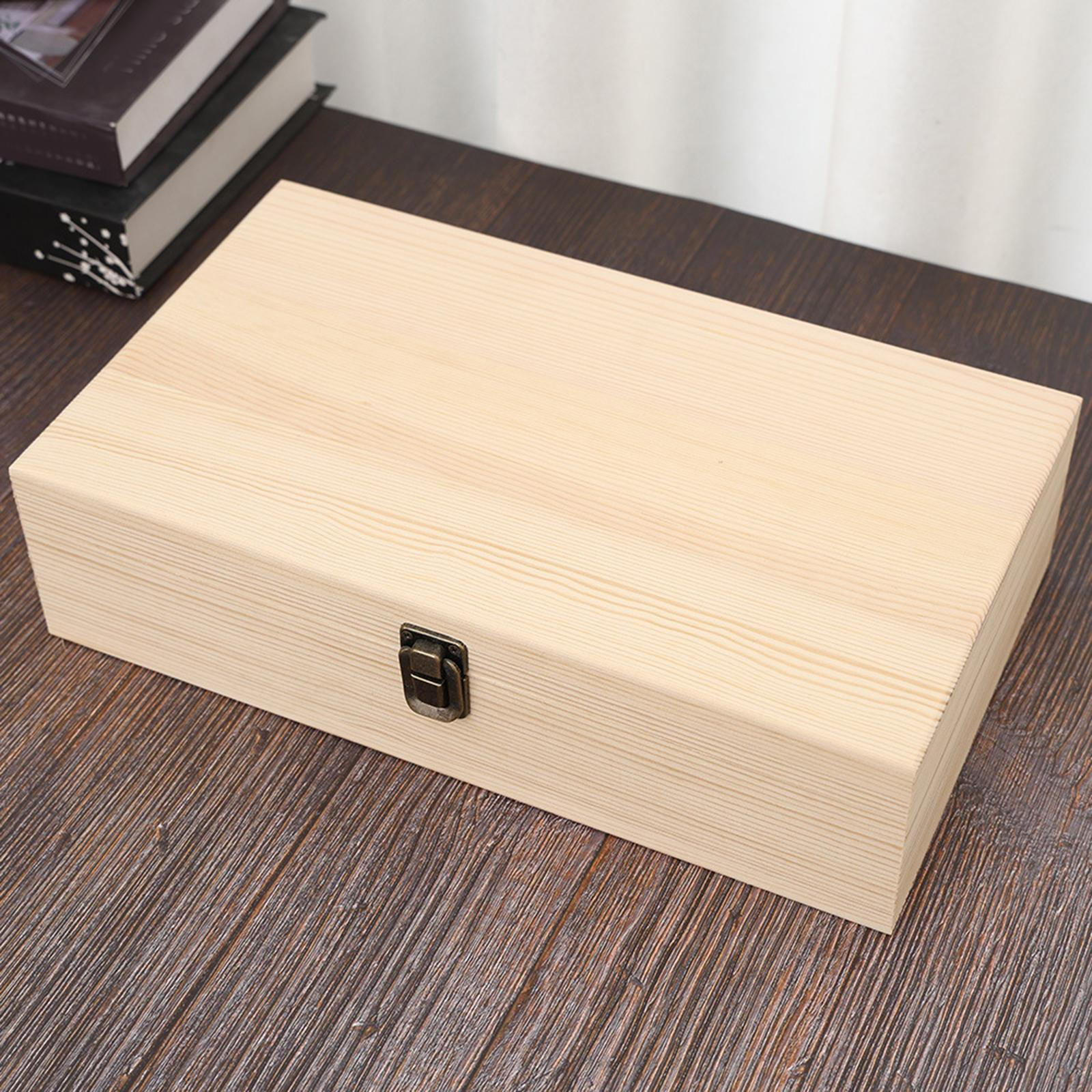 

Деревянный контейнер-бокс для хранения эфирных масел с откидной крышкой для макияжа, лака для ногтей