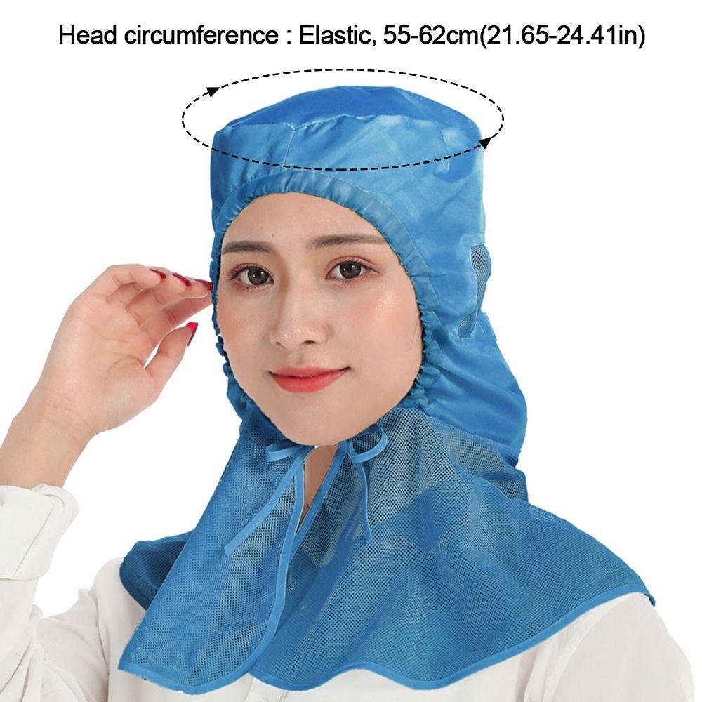 Prodyšný prachotěsný šátek klobouk chránič krku pracovní klobouk nová pracovní čepice potravinářská továrna