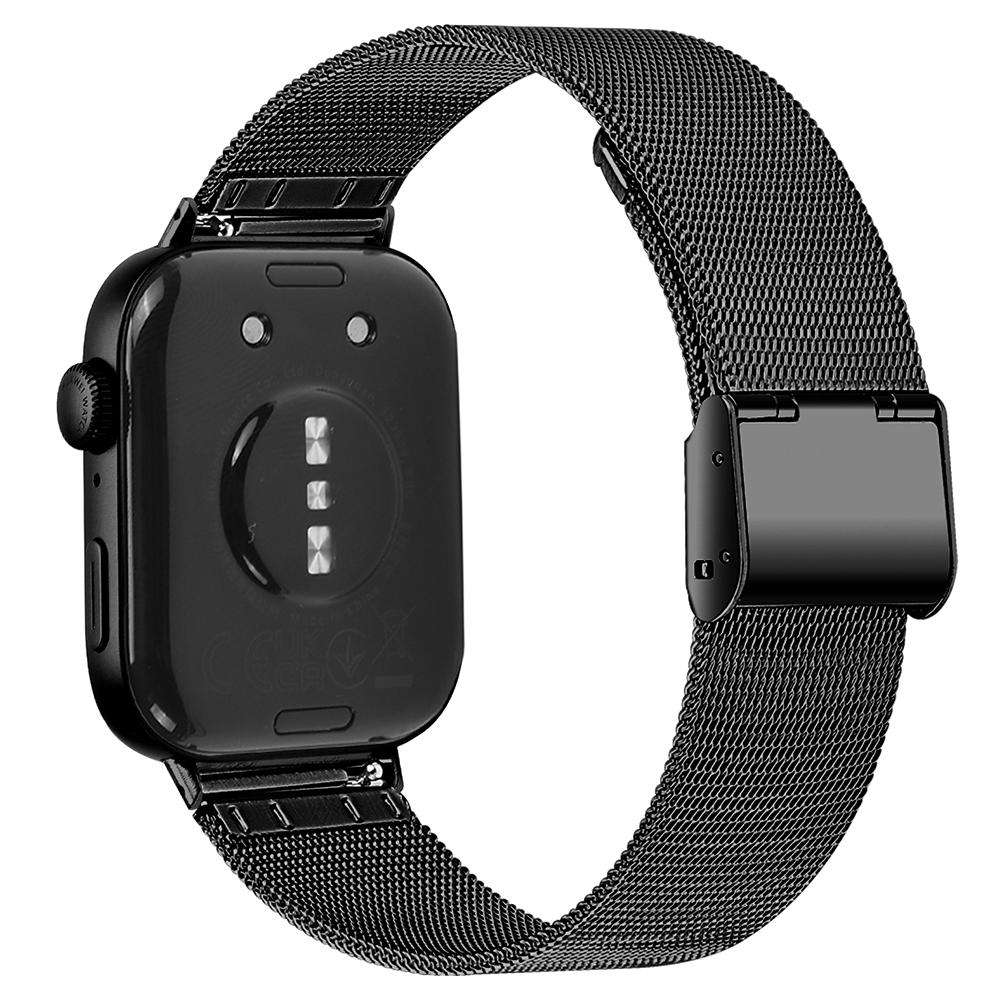 

For Huawei Watch Fit 3 Milanese Mesh Band 316L Stainless Steel Watch Strap Black