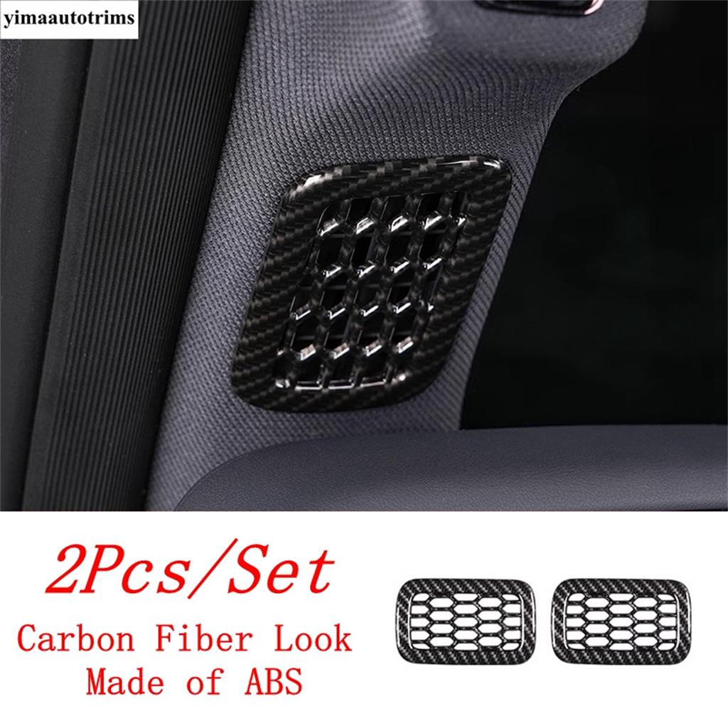 

5D Carbon Fiber Look Car Gear Shift Panel Water Cup Holder / Steering Wheel Cover Trim Accessories For BYD Leopard 5 2024 2025 Dashboard Air AC