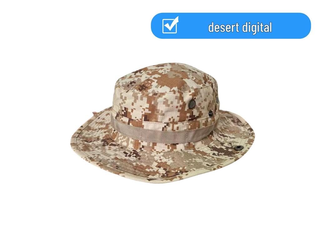 Unisex Camouflage Wide-Brimmed Sun Hat - Foldable Outdoor UV Protection