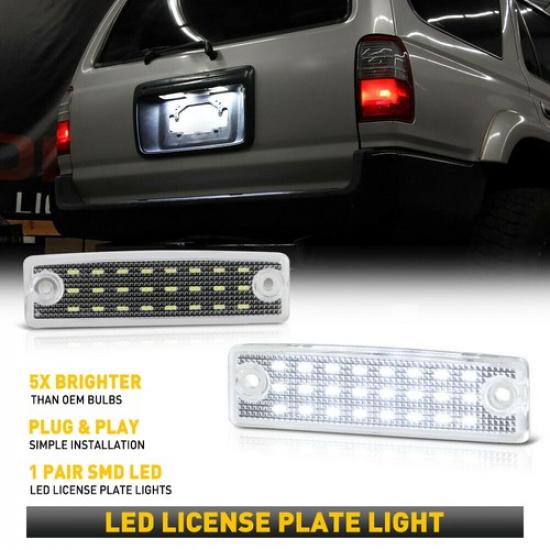 LED License Plate CANBUS Light For 96-22 Toyota Sequoia 4Runner/01-22