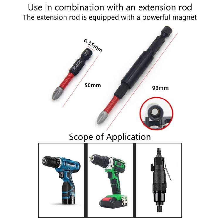 Kompaktes 10-teiliges Schraubendreherbit-Halter-Set Professionelle Stahlbits Eingebauter Magnethalter und Karabinerclip-Design