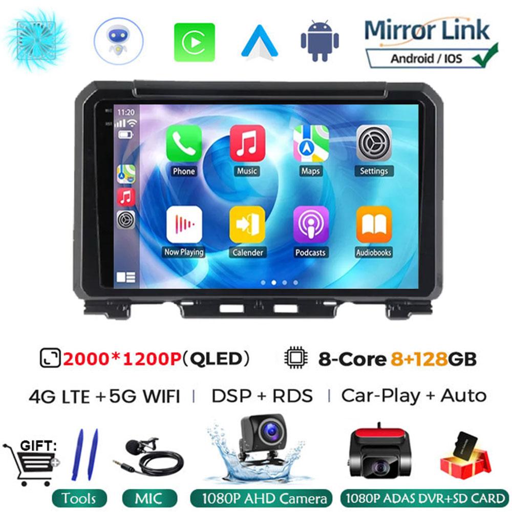 9 Inch Android 14 For Suzuki Jimny JB64 JB74 2018 - 2020 Multimedia Video Player Car Radio Stereo GPS Navigation Carplay