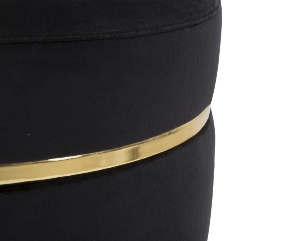 Hocker Paris Schwarz Cm Ø 35X40,5