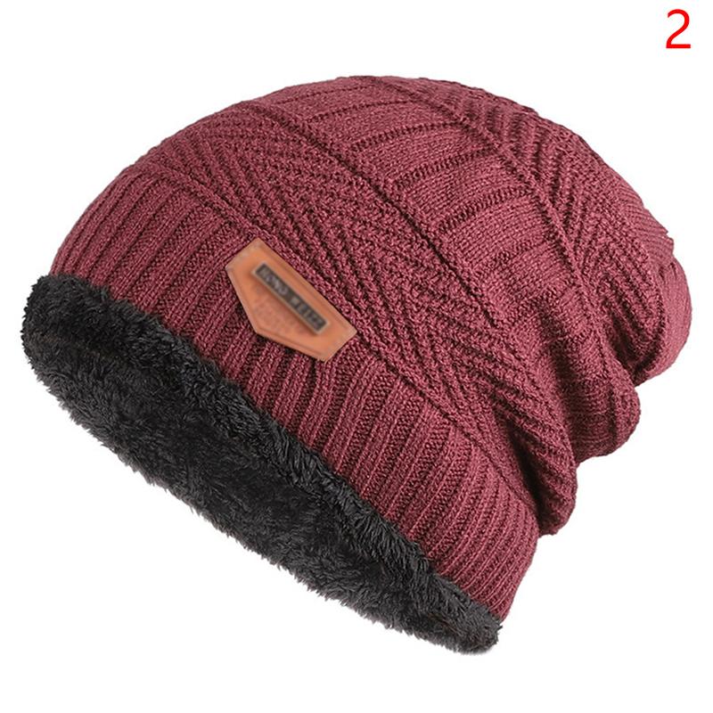 Neuer Strickfleece-Schal Wintermütze Weiche Herren- und Damen-Beanie Warme Mütze Verdickung Plus Samt Lockere Wintermütze mit Schal
