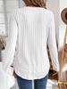 2025 Autumn Women's Long Sleeve Knit Pullover - Solid Color, European American Style, Versatile Round Neck