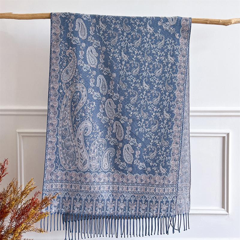 

Luxury Brand Winter Cashmere Pashmina Shawl Lady Wrap Warm Winter Scarves Jacquard Design Print Female Foulard Stoles Scarf 65x180CM
