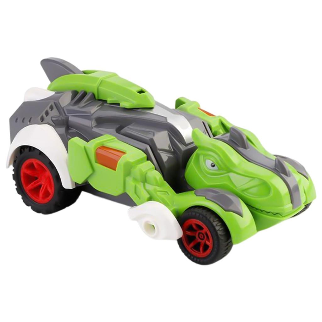 Pull Back Car Toy|Dinosaur Shape Transforming Vehicle Playsets|Friction Driving Dinosaur Carrier Ve