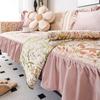 Luxury European Pink Sofa Cover Four Seasons Universal Chenille Sofa Cushion Home Living Room Decoration Jacquard Couch Covers