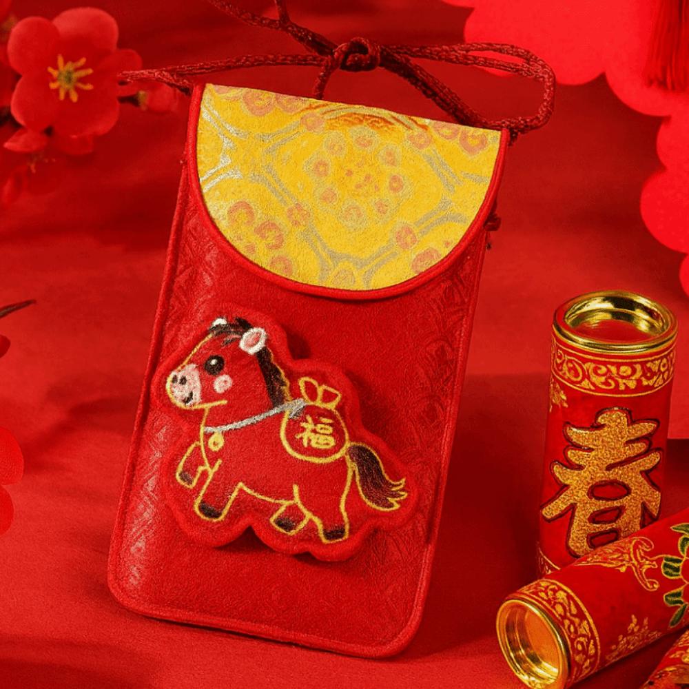 Cartoon Lucky Red Pocket Thickened Red Packet Practical Good Lucky Money Bag  Marriage Occasion