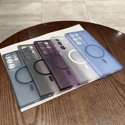 Custodia per Telefono Samsung S25Ultra con Aspirazione Magnetica Ice Mist, Custodia Sottile S24FE Ultra S23plus con Protezione Anti-caduta