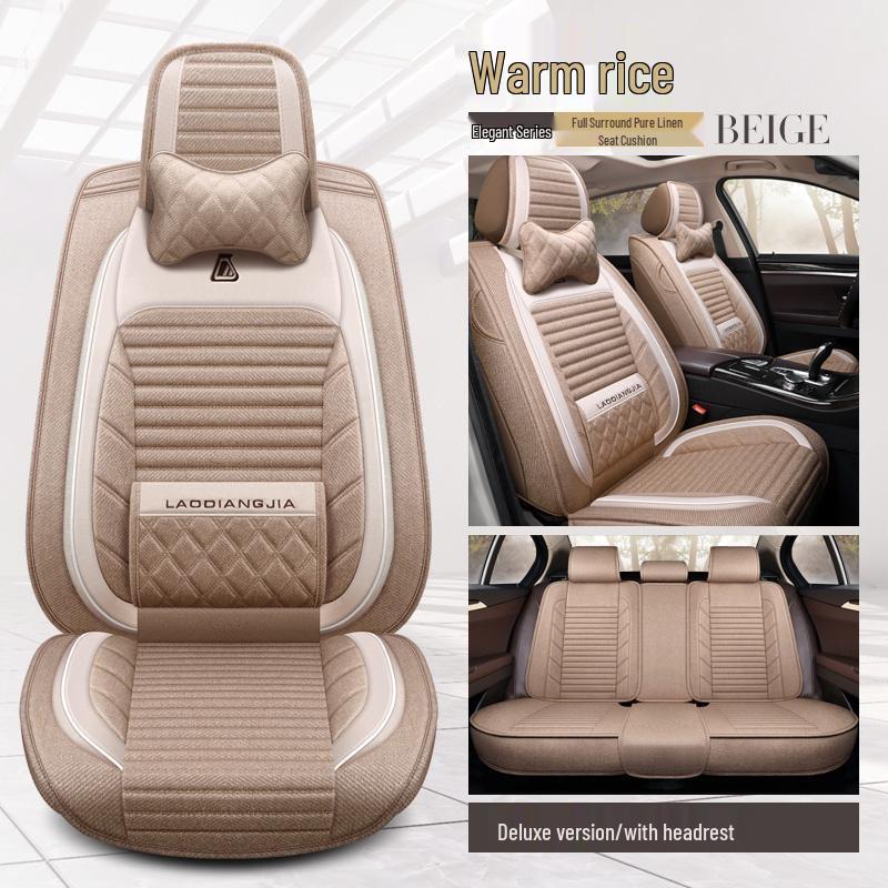 Southeast DX5 Luxury Universal Car Seat Cover - Full Surround, Four Seasons Linen Cushion (2021)