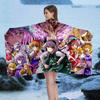Classic T-Touhou P-Project Anime Beach Swimming Towel Soft Absorbent Washcloth Children's Gifts For Kids Travel Camping Gym
