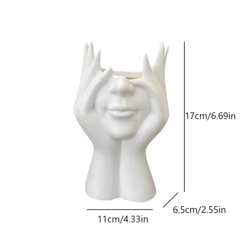 1/2PCS Creative Human Body Art Pen Holder Multifunctional Desktop Storage Box Makeup Brush Holder Office Desk Decor