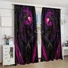 Purple Black Dragon Pattern Printed Curtains Suitable Bedroom Living Room Home Decoration Made Of Polyester Great Window Treatment