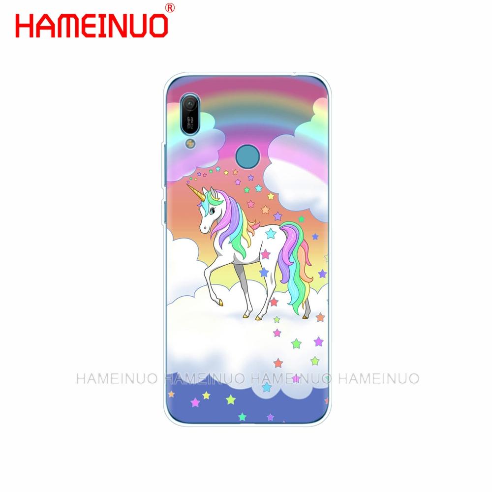 Husa din silicon pentru huawei Y5 Y6 Y7 Y9 PRO PRIME 2019 honor 8s 8a 20 LITE PRO 10i view 20 V20 Unicorn Rainbow Jetpack