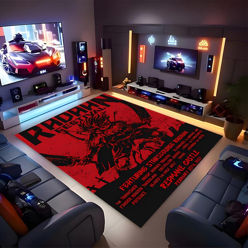 A-Assassin's Creed Printed Absorbent Washable Carpet, Non-Slip Bathroom Mats, Kitchen Rugs, Yoga Mat,Living Room Entrance, Camping Picnic Rugs
