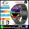 2025 New Real AMOLED Smart Watch Men 450 mAh Battery Fitness Tracker IP68 Waterproof Bluetooth Call Smartwatch For Huawei Xiaomi