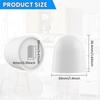 8PCS Plastic Toilet Seat Bolt Cover Caps Unsightly Fixtures For Modern Bathroom Aesthetics
