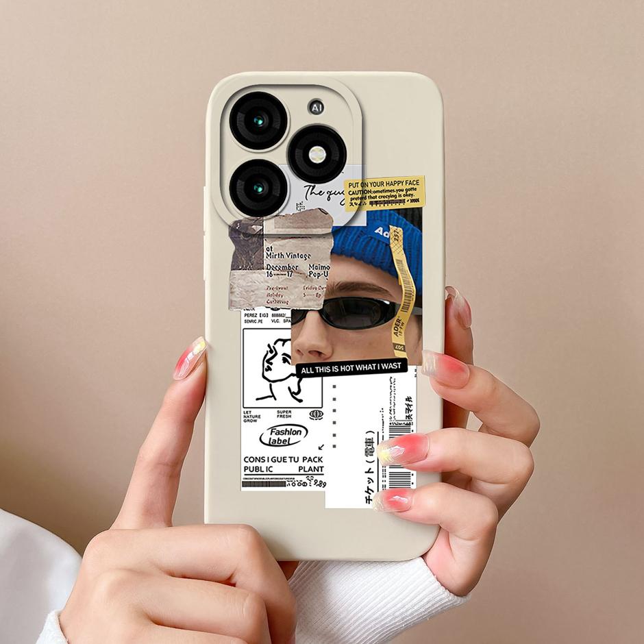 For Tecno Itel A70 Phone Case Cool Girl Cartoons Pattern Liquid Silicone Shell For ItelA70 A 70 High-quality New Design Fundas