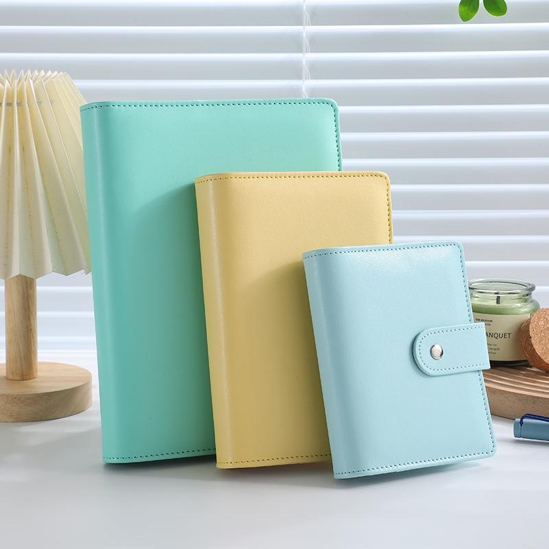 Macaron PU Loose-Leaf Notebook for Creative Budget and Financial Planning