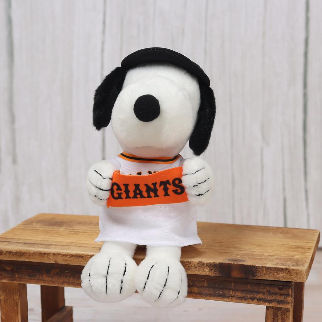 Yoshitoku Snoopy Plush Strap total Officially licensed product of the Yomiuri one of the 12 professional baseball Comes in a gift bag Blue (18cm
