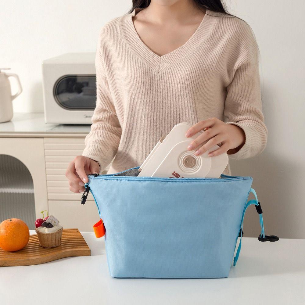 Foldable Lunch Pack Portable Food Thermal Handbag Snack Bag Picnic Travel Storage Bags  Camping