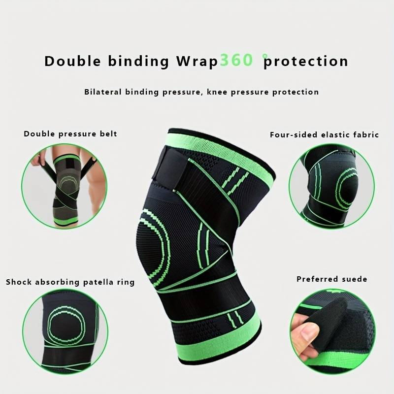 1 pièce Genouillère de Compression Respirante Pour le Sport, Et Soutien Articulaire - Genouillère Protectrice Haute Élastique Pour la Musculation, le Fitness