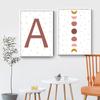 Cartoon Rainbow Custom Birth Data Initial Letter Nursery Canvas Paintings Wall Art Print Pictures Poster Child Room Home Decor