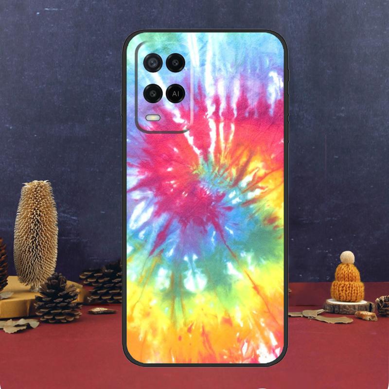 Trippy Tie Dye Hippie Art Case For Oppo A60 A80 A40 A6 A5 Pro A15 A16 A17 A57 A94 A74 A54 A76 A96 A18 A38 A58 A78 A98