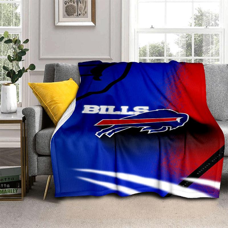 Buffalo Bills Nfl Team Logo Print Blanket Blanket Sofa Blanket Digital Printing Machine Washable Nap Blanket