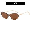 New Stylish Sunglasses for Women Men Ins Style Small Frame UV400 Sun Glasses Goggles Unisex Fashionable Shades Eyewear