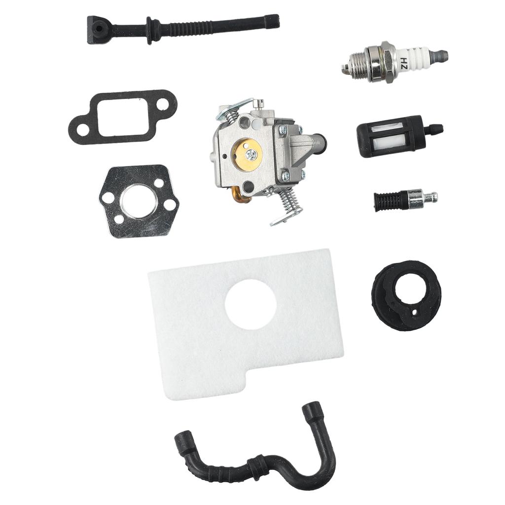 For Carburetor for MS180C MS170 017 018 Chainsaw with Fuel Line Oil Line Air Filter Tune Up Components for Chainsaw Maintenance