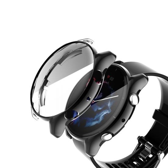 Watch Case Anti-fall Electroplating TPU Smart Watch Full Screen Protector Cover for Amazfit GTR 3/GTR 3 Pro