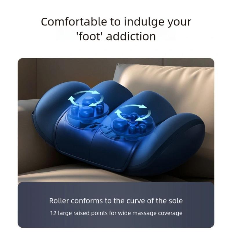 Electric Foot Warmer Feet Massagers Multiple Mode for Home Office Relaxation Cold Weather Relief Foot Relaxation Device