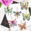 6Pcs Acrylic Double Sided Animals Diamond Painting Keychain Diamond Painting Art Keychain Pendant for Home Birthday Party Decor